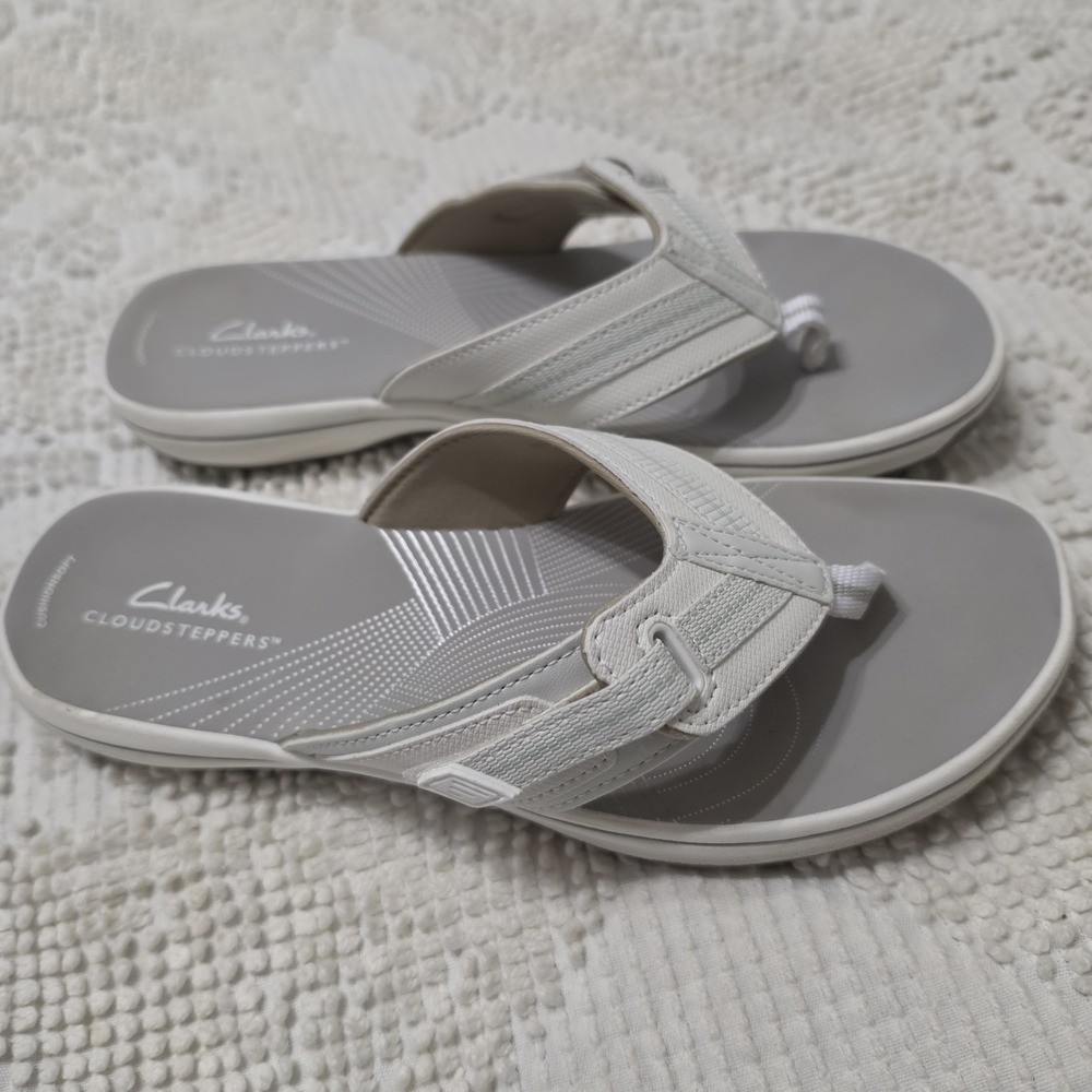 Clarks Breeze Sea Women's Gray Sandals Sz 8M